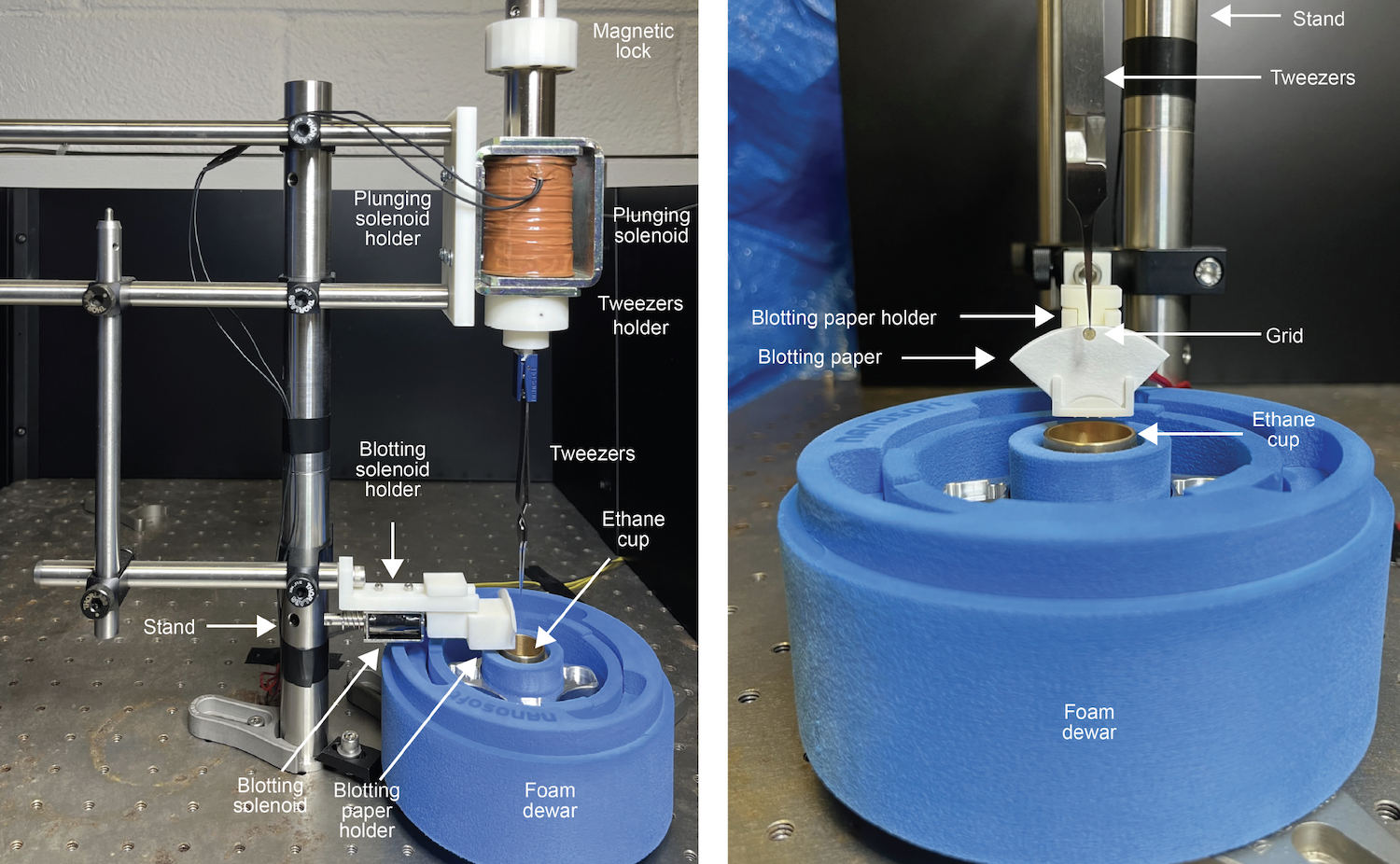 plunger machine that freezes molecules